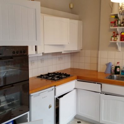 kitchen cupboard doors repainted to white complete